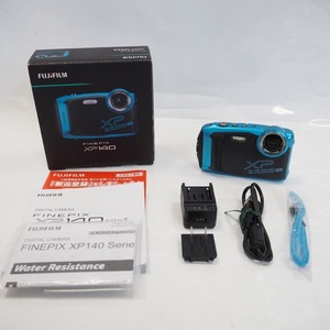 Th959691 フジフイルム デジタルカメラ FinePix XP140 スカイブルー 良好・中古