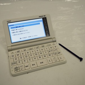 Th959731 カシオ 電子辞書 エクスワード XD-SX9810 ホワイト 英語モデル CASIO 中古