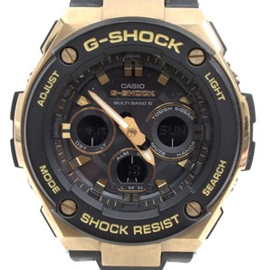 KRTh539241 カシオ 腕時計 タフソーラー G-SHOCK G-STEEL GST-W300G 黒系文字盤 CASIO 中古の画像1