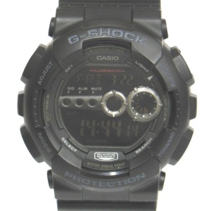 NA33891 カシオ 腕時計 ジーショック G-SHOCK GD-100-1BJF クォーツ ブラック メンズ CASIO 中古