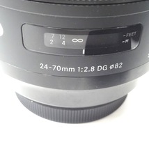Ft1176961 シグマ レンズ 24-70mm 1:2.8 DG Φ82 SIGMA ジャンク品_画像3