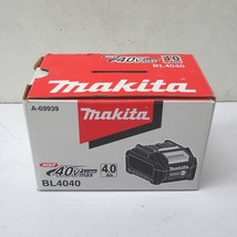 Ft603491 マキタ バッテリー 40Vmax 4.0Ah リチウムイオンバッテリ BL4040 makita 未使用_画像1