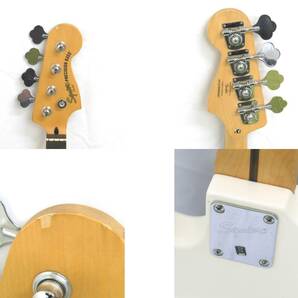NA34191 スクワイヤー エレキベース プレシジョン Squier Precision Bass by Fender ホワイト系 ジャンク品の画像5