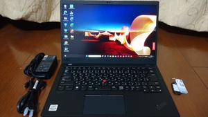 【保証あり・美品・Office2021】ThinkPad X1 Carbon Gen8（Corei7-10610U、SSD：1TB、メモリ16GB、フルHDタッチパネル、Win11Pro）