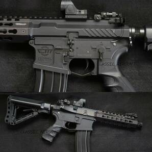 本体のみ！G&G ARMAMENT製 CM16 SRS 7インチ KEYMOD仕様 MOSFET/ETU搭載 電子トリガー 電動ガン！レプリカ Trijicon SROダットサイト付き！の画像8