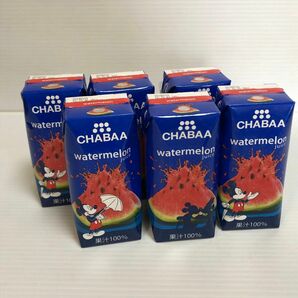 CHABAA 100%ジュース ウォーターメロン 180mL 6本 スイカジュース