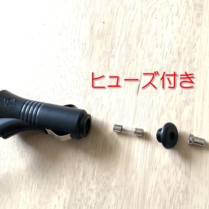 ON-OFF付き シガーソケットプラグ コード■シガーライター ACC電源取り LED DIY 配線分岐 改造 自作加工 DC12V-24V 車バス バイク トラックの画像4