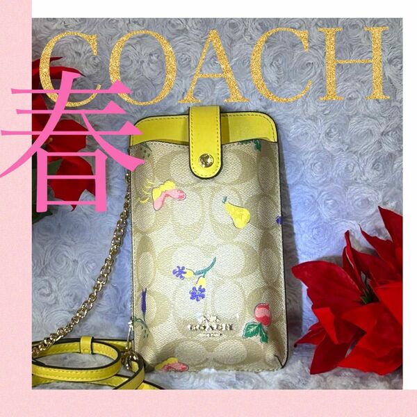 COACH スマホショルダーバッグ新品