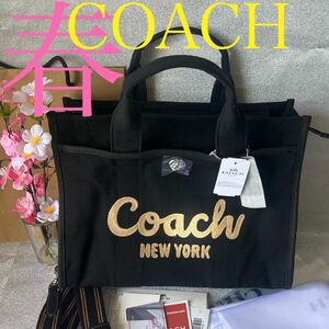 COACH カーゴトートバッグ34新品