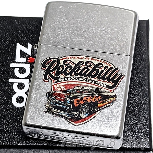 ZIPPO ロカビリーヴィンテージカー シルバークラッシュ ジッポー ライター