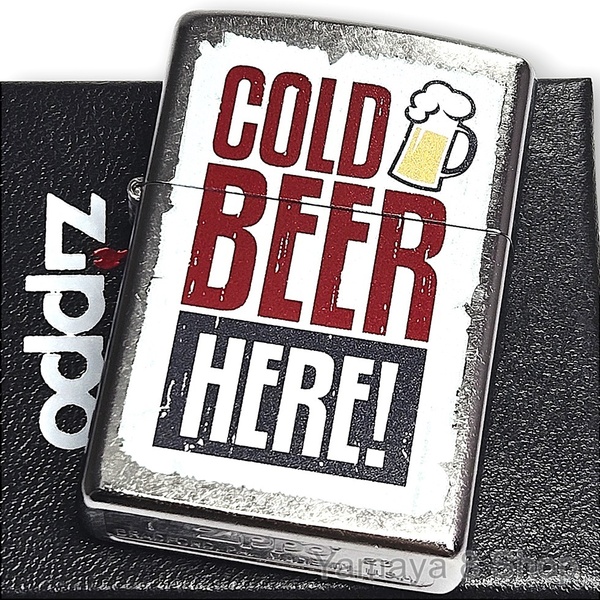 ZIPPO コールドビールヒア ストリートクローム ライター ジッポー