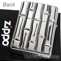 ZIPPO アーマーバンブー 両面 深彫り彫刻 シルバー ジッポー ライター_画像3