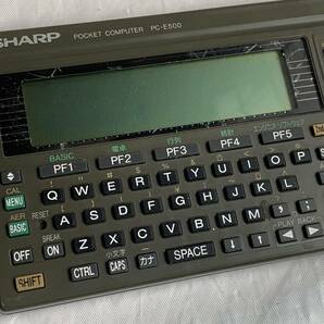 K381 SHARP PC-E500 ポケットコンピュータ POCKET COMPUTER シャープ ポケコン ジャンク品 の画像3