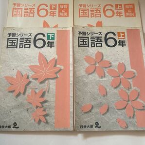 四谷大塚 国語予習シリーズ 6年生 2冊