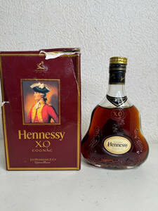 未開栓 Hennessy ヘネシー XO キャップ 金 古酒 コニャック 35cl 現状品