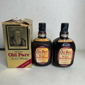 未開栓 Grand Old Parr グランドオールドパー デラックス 12年 750ml 43% 760ml 43％ 2本セット 現状品の画像1