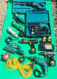 ★電動工具まとめて★ジャンク品　マキタハンマードリル／セーバーソー　HIKOKI　Nationalケーブルカッター　HILTI　その他　工具まとめて 