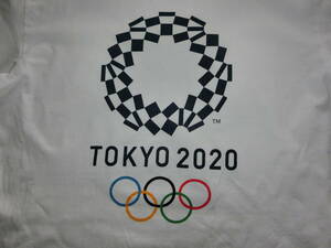 JAPAN 東京オリンピック 2020 公式 正規 記念 Tシャツ 正規 白い 大きい 半袖Tシャツ LL XL