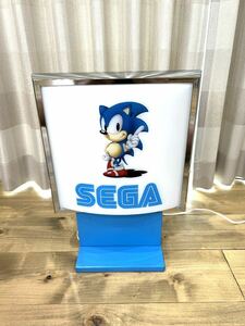 当時物　店舗用　SEGA セガ　ソニック　看板　レトロ　電光看板　非売品　セガサターン　