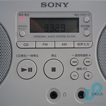 動作品 SONY CDラジオ ZS-S40 80サイズ パーソナルオーディオシステム_画像7