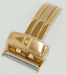 7* unused long-term keeping goods!!HIRSCH/ Hill shuDeployment Buckle/ buckle Gold coating one-side opening D buckle 18mm Gold / gold color 