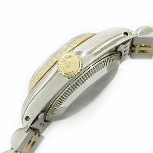 稼働品!!K18YG/SS!!ROLEX/ロレックス 69173 デイトジャスト／DATE JUST レディース 自動巻き ウォッチの画像4