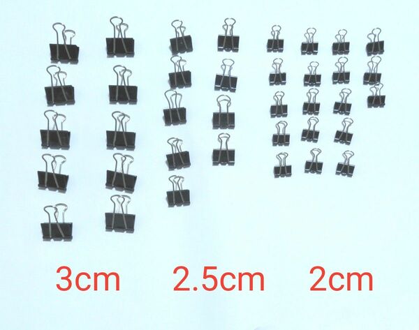ダブルクリップ3種 37個セット
