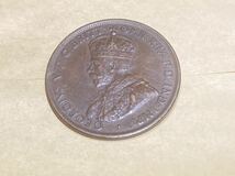 オーストラリア　1ペニー銅貨　1915年　K 極美品　特年　希少　レアコイン　古銭　オセアニア　外国コイン　海外　_画像3