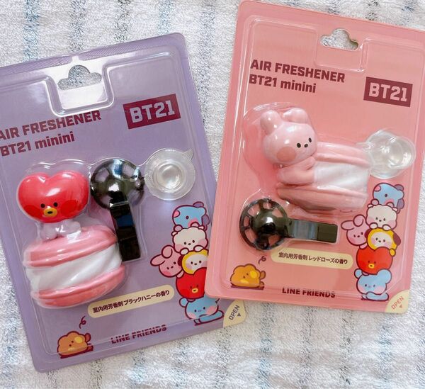 TATA COOKY テテ ジョングク BT21 BTS 車 芳香剤 2個set 新品未使用