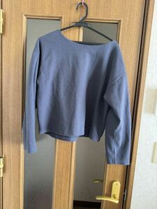 GU(ジーユー)レディース トップス 秋冬用 長袖カットソー グレー系 サイズL 検索用UNIQLOユニクロ