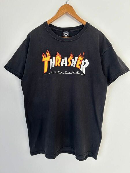 THRASHER スラッシャー Tシャツ　プリントTシャツ　スミクロ 古着