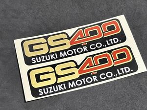 GS400 side cover emblem sticker new goods prompt decision Gold left right for 1 vehicle exterior restore repeated painting 