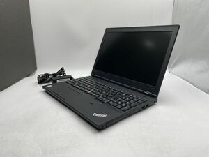 ★1円スタート★第6世代★Lenovo ThinkPad L560 Core i5 6300U 8GB SSD256GB★現状引渡★OS無★BIOSまでの動作確認★AC付★