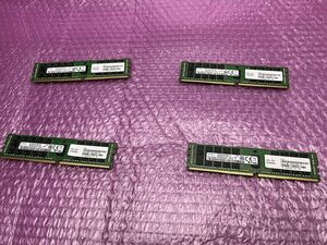 ★サーバー用メモリ★合計128GB 32GBx4枚セット SAMSUNG 32GB 2Rx4 PC4-2400T-RA1-12-MC0★現状引き渡し★