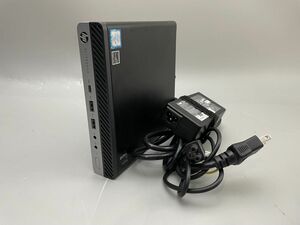 ★1円スタート★第8世代★HP EliteDesk 800 G4 DM 35W Core i5 8500T 8GB SSD新品 256GB Win10 Pro 保証付★AC付★