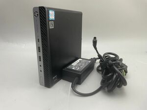 ★1円スタート★第8世代★HP EliteDesk 800 G4 DM Core i7 8700T 8GB SSD新品256GB Win10 Pro 保証付き★AC付★