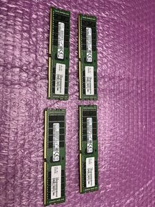 ★サーバー用メモリ★合計128GB 32GBx4枚セット SAMSUNG 32GB 2Rx4 PC4-2400T-RA1-12-MC0★現状引き渡し★