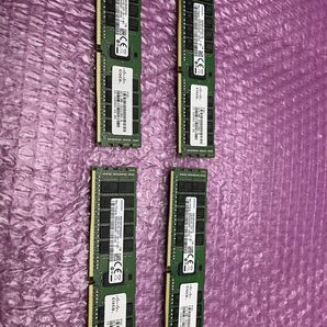 ★サーバー用メモリ★合計128GB 32GBx4枚セット SAMSUNG 32GB 2Rx4 PC4-2400T-RA1-12-MC0★現状引き渡し★の画像1