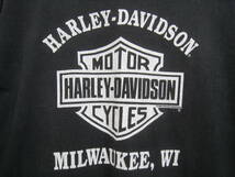 HARLEY-DAVIDSON◆ハーレーダビッドソン 90s USA製 ヴィンテージ 両面プリント Tシャツ メンズ サイズL_画像6