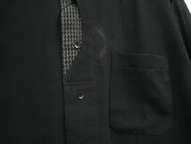 新品◆COSSO コッソ ジャガード スタンドカラー 半袖 シャツ メンズ サイズL 日本製_画像5