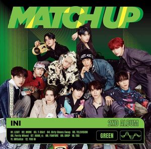 【新品】 MATCH UP GREEN Ver. 通常盤 CD INI 佐賀.