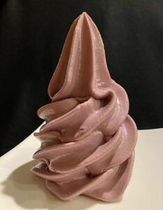 食品サンプル　ソフトクリームトップ　紫芋