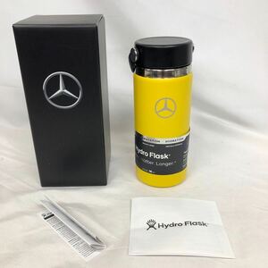  не использовался Novelty Benz Bentz Hydro Flask гидро flask нержавеющая сталь бутылка желтый фляжка 473ml