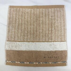 【人気柄 】未使用 Burberry バーバリー タオルハンカチ 正規品 綿100% 即決あり ブラウン 匿名配送 日本製35×35