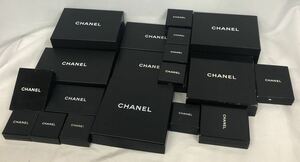 シャネル 純正　空箱 CHANEL BOX 小物用 アクセサリー用 おまとめ　セット　空き箱 19個セット