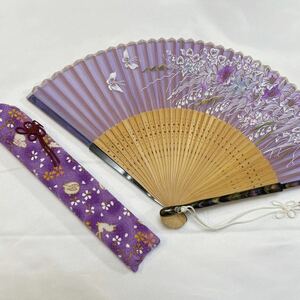  case attaching fan floral print purple 