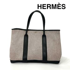 エルメス HERMES トートバッグ ガーデンパーティPM □H 刻印