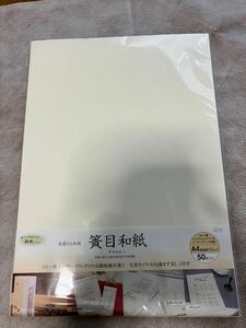コピー用紙 A4 50枚 和紙 谷口松雄堂 簀目 LI11