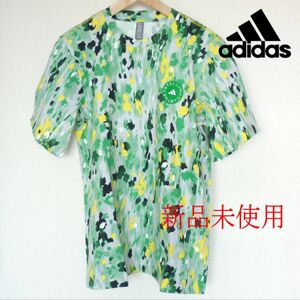 定価10450円(XL)アディダス×ステラマッカートニー 半袖Tシャツadidasグリーンカットソーオーバーサイズ