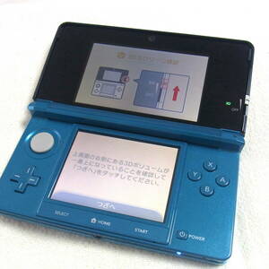  Nintendo 3DS[ body ]CTR-001| aqua blue |SD card 2GB attaching | operation verification ending |Nintendo| touch pen equipped | nintendo | mobile game machine 